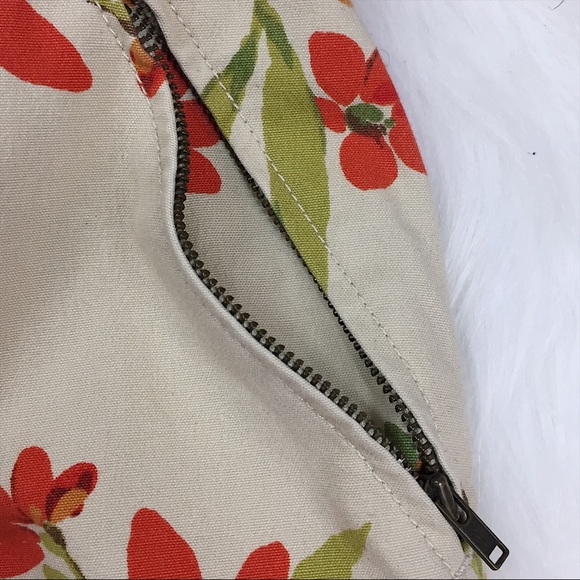 🚫SOLD🚫 Eddie Bauer Floral Khaki Skirt Size 4 EUC - Picture 4 of 6